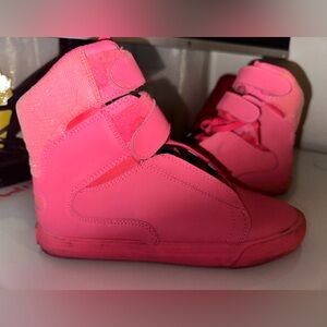 Pink high top supras